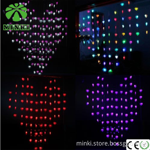 CE&Rohs IP44 waterproof backdrop fairy led curtain light for wedding decoration
